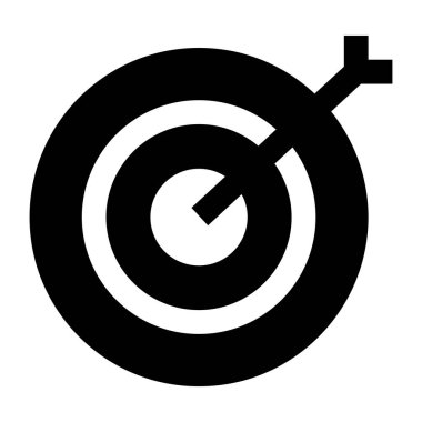 Hedef. Web simgesi basit illüstrasyon