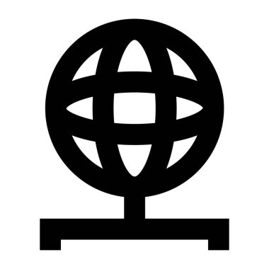 Küre. Web simgesi basit illüstrasyon