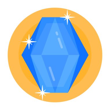 Elmas. Web simgesi basit illüstrasyon