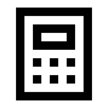 Hesap makinesi. Web simgesi basit illüstrasyon