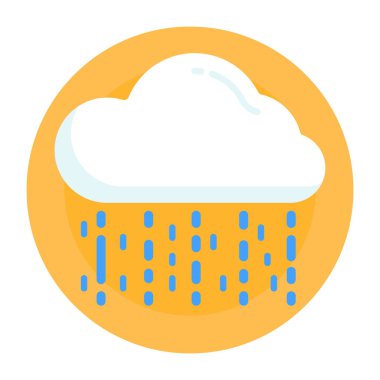 Bulut. Web simgesi basit tasarım