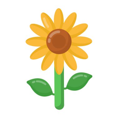 çiçek simgesi vektör illüstrasyonu