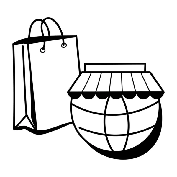 Τσάντα Αγορών Τσάντες Και Δώρο Διάνυσμα Εικονογράφηση Σχεδιασμό — Διανυσματικό Αρχείο
