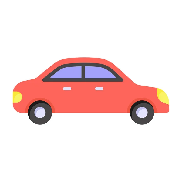 Icono Transporte Coche Ilustración Plana Los Iconos Vectoriales Vehículos Taxi — Vector de stock