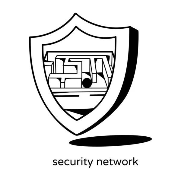 Shield Security Guard Icon Vector Illustration Design — Stockvector