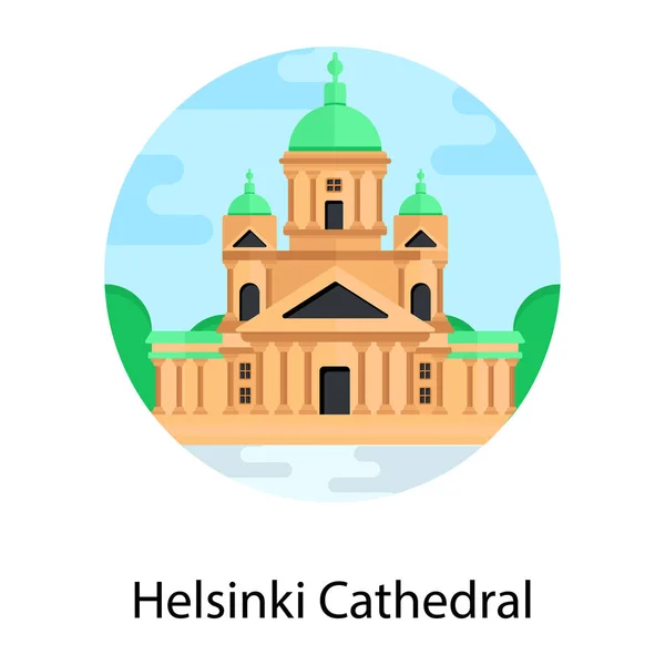 Catedral San Petersburgo Rusia Icono Vector Ilustración — Vector de stock