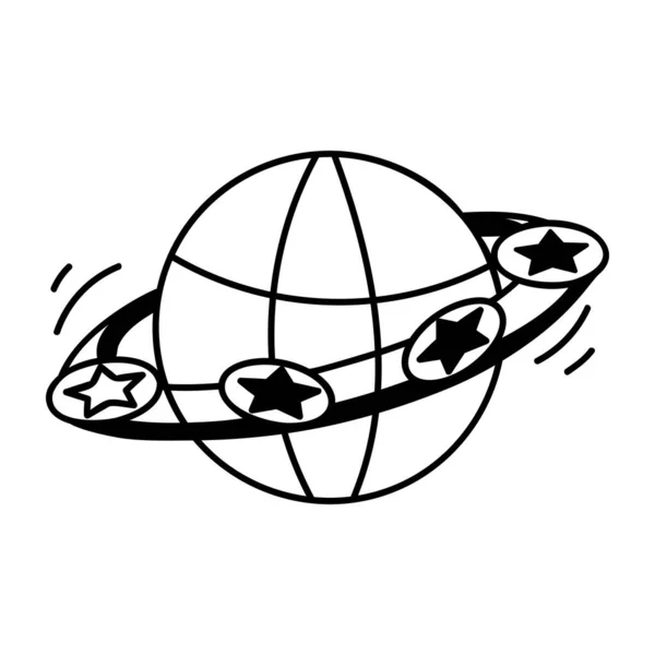Planeta Terra Com Design Ilustração Vetorial Globo — Vetor de Stock