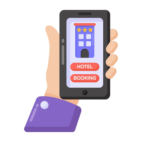 Smartphone Portatile Con Cellulare Carta Credito Vettoriale Illustrazione — Vettoriale Stock