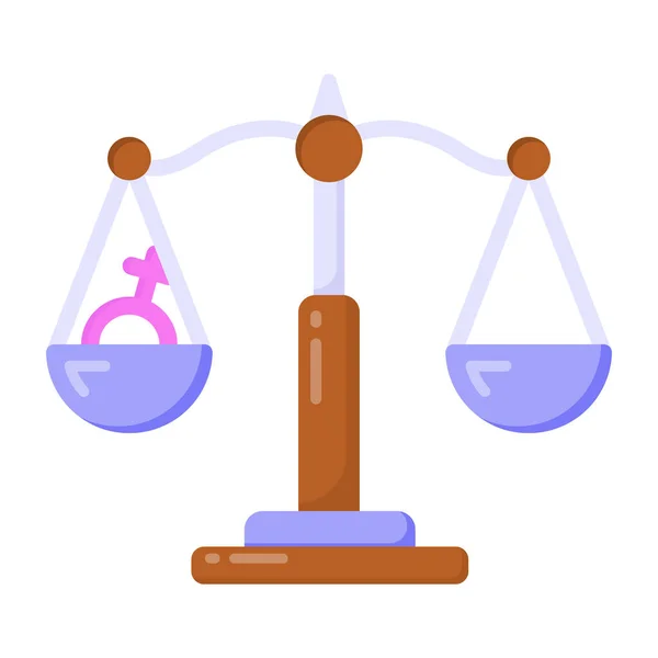 Scales Justice Law Icon Vector Illustration — Stock Vector