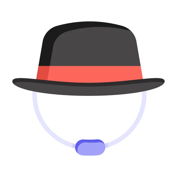 Cappello Web Icon Design Semplice — Vettoriale Stock