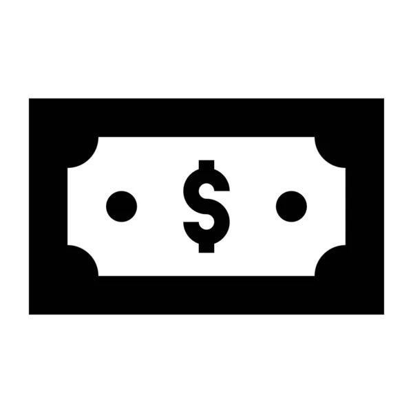 Dollar Web Ikone Flache Abbildung — Stockvektor