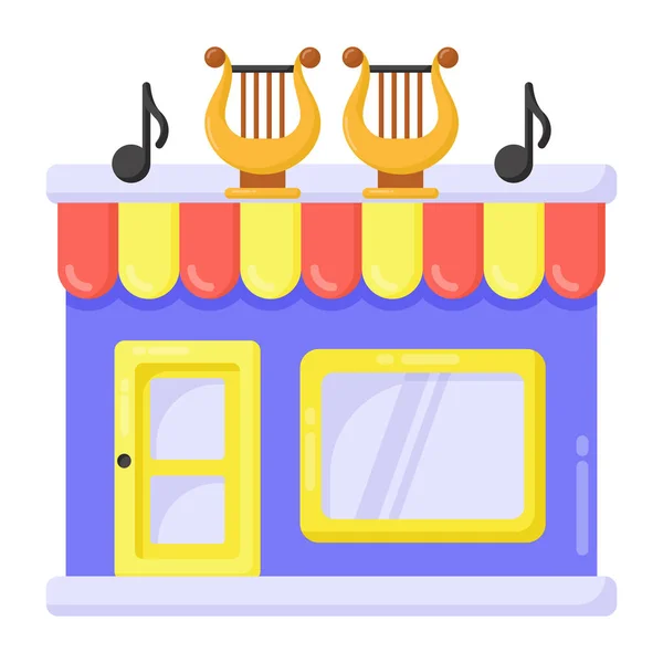 Tienda Edificio Fachada Icono Vector Ilustración Diseño — Archivo Imágenes Vectoriales