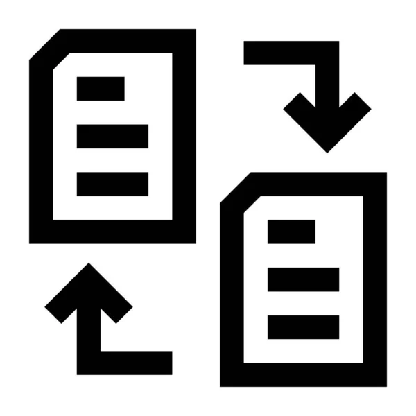 Dateien Web Symbol Einfaches Design — Stockvektor