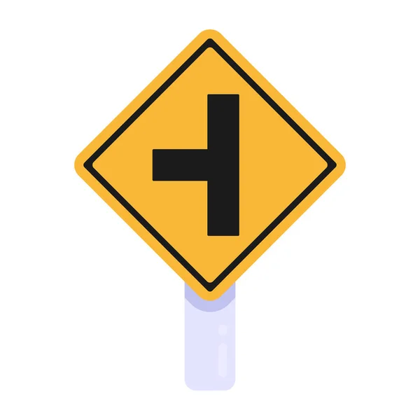 Road Sign Web Icon Simple Design — Stock Vector