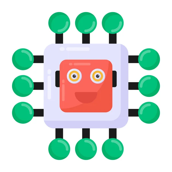 Roboter Web Symbol Einfache Illustration — Stockvektor