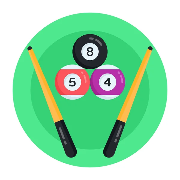 Billard Symbol Vektor Illustration — Stockvektor