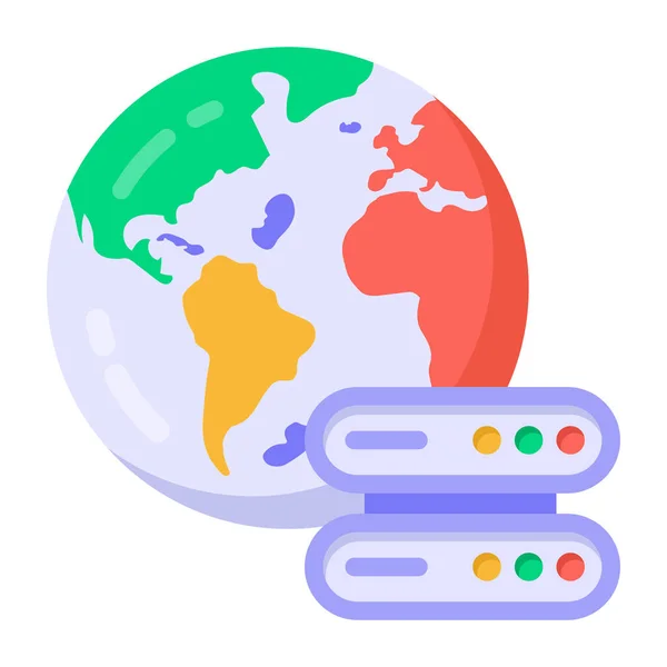 Παγκόσμιος Χάρτης Απλός Σχεδιασμός — Διανυσματικό Αρχείο