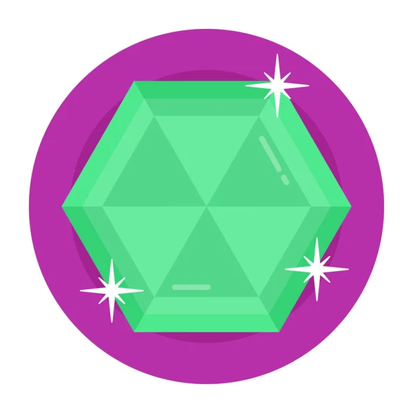 Icono Diamante Vector Ilustración — Vector de stock