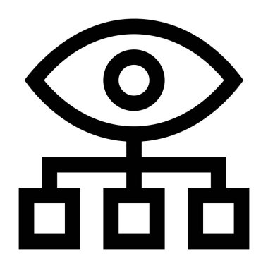 Göz. Web simgesi basit tasarım