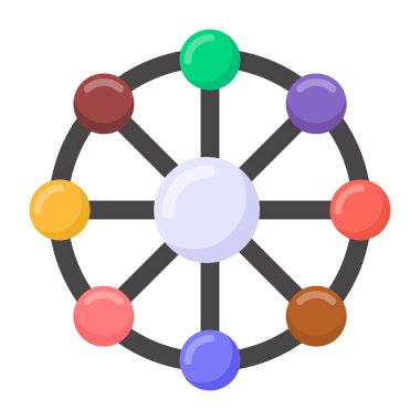 Molekül simgesi vektör illüstrasyonu