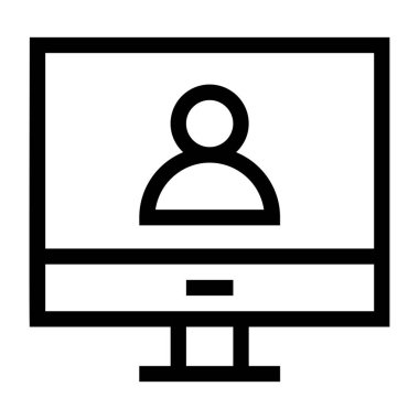 kullanıcı. Web simgesi basit illüstrasyon