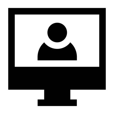 kullanıcı. Web simgesi basit illüstrasyon