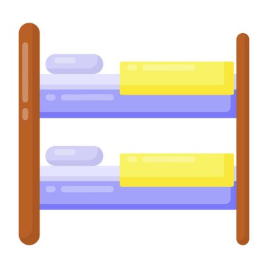 Yedek kulübesi Web simgesi basit illüstrasyon