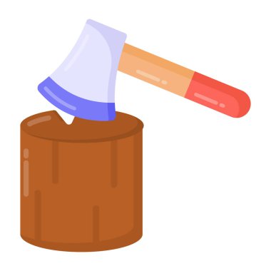 Balta. Web simgesi basit illüstrasyon