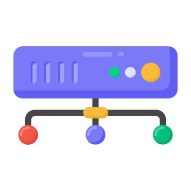 Alışveriş arabası renkli vektör simgesi
