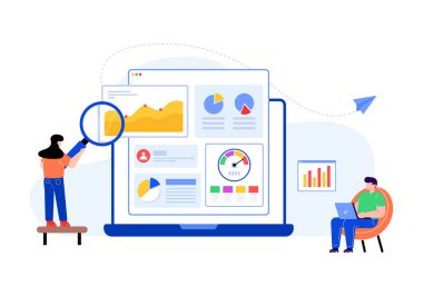 İş ve finans ikonu kavramının vektör illüstrasyonu