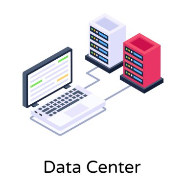 veritabanı. Web simgesi basit illüstrasyon