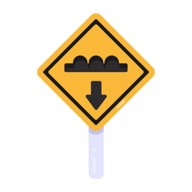 Yol simgesi, vektör illüstrasyonu