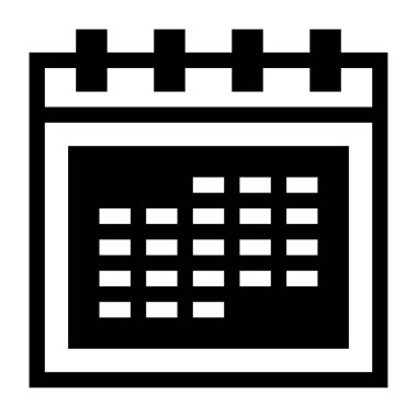 Takvim. Web simgesi basit illüstrasyon