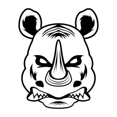 Bir panda kafasının vektör çizimi