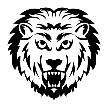 aslan başı logo vektörü