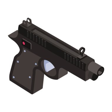 vector illustration of weapon 