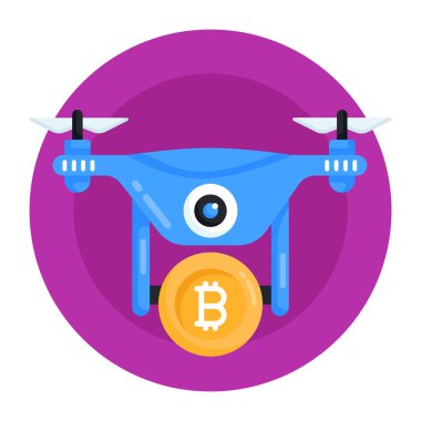 Kamera ve hava sembollü drone resmi.