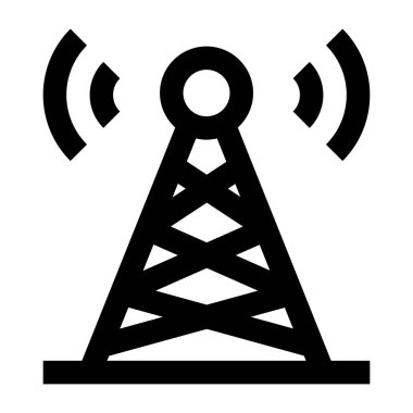 kule anten simgesi. Basit resimleme  