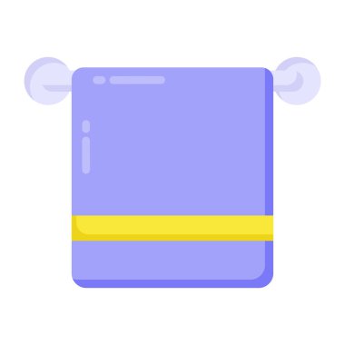 Havlu simgesi. Web için vektör simgelerinin düz çizimi