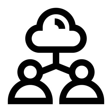 bulut web simgesi vektör illüstrasyonu 
