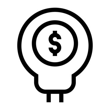 Dolar. Web simgesi basit tasarım