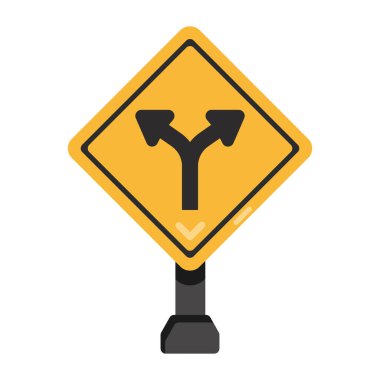 Yol simgesi, vektör illüstrasyonu