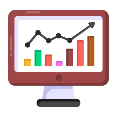 İş grafiği vektör illüstrasyonu