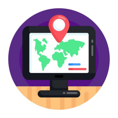 GPS konumu. Basit resimleme