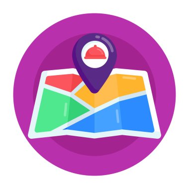 Harita iğnesi. Web simgesi