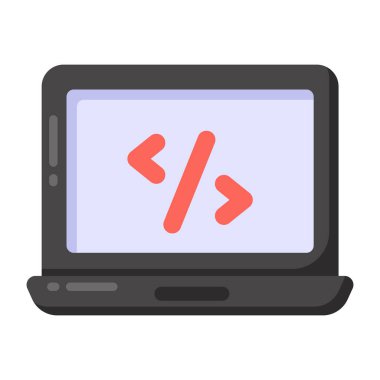 bir düğmeli dizüstü bilgisayar, vektör illüstrasyonu