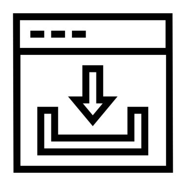 Web simgesi indir. düz resimleme