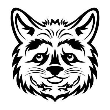 Bir kaplan kafasının vektör çizimi