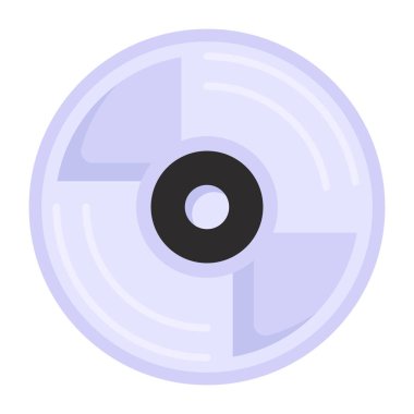 CD mi? Web simgesi basit illüstrasyon