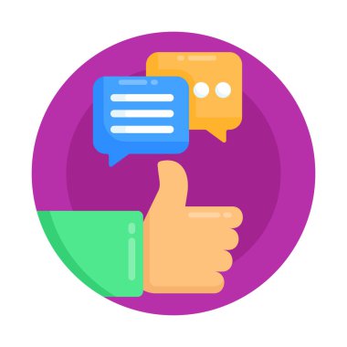 Konuşma baloncukları vektör illüstrasyon tasarımı ile sohbet balonu